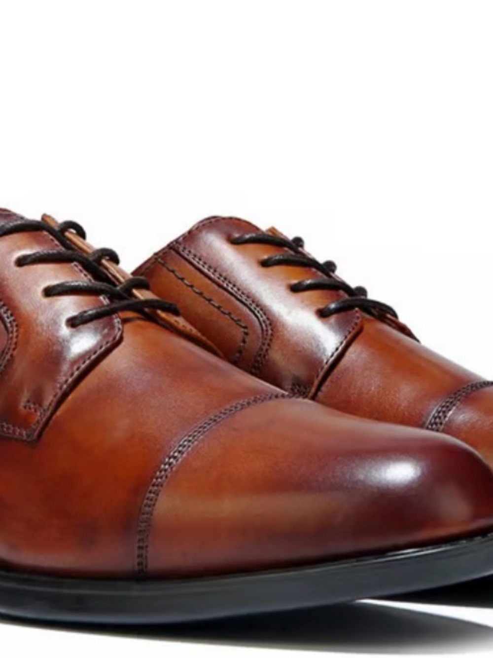 Men's Midtown Cap Toe Oxford Dress Shoes (Cognac)